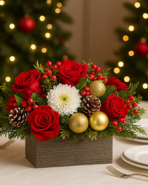 Christmas  wooden box