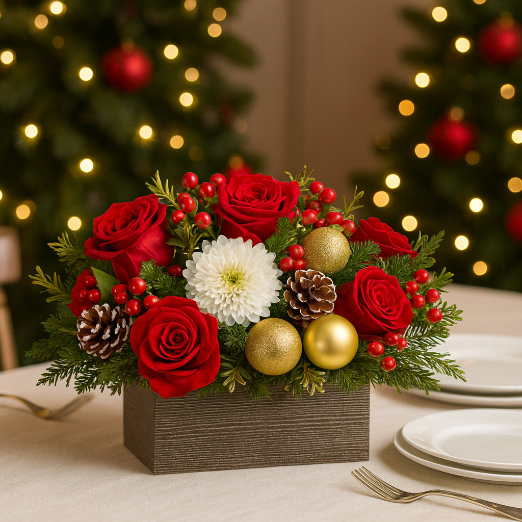 Christmas wooden box