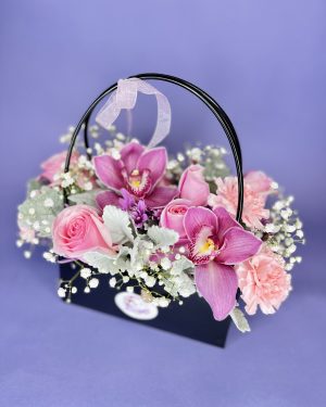 Floral bag (pink and white shade)