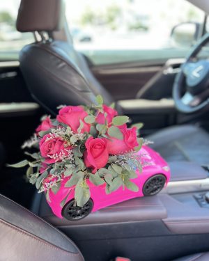 Barbie flower car