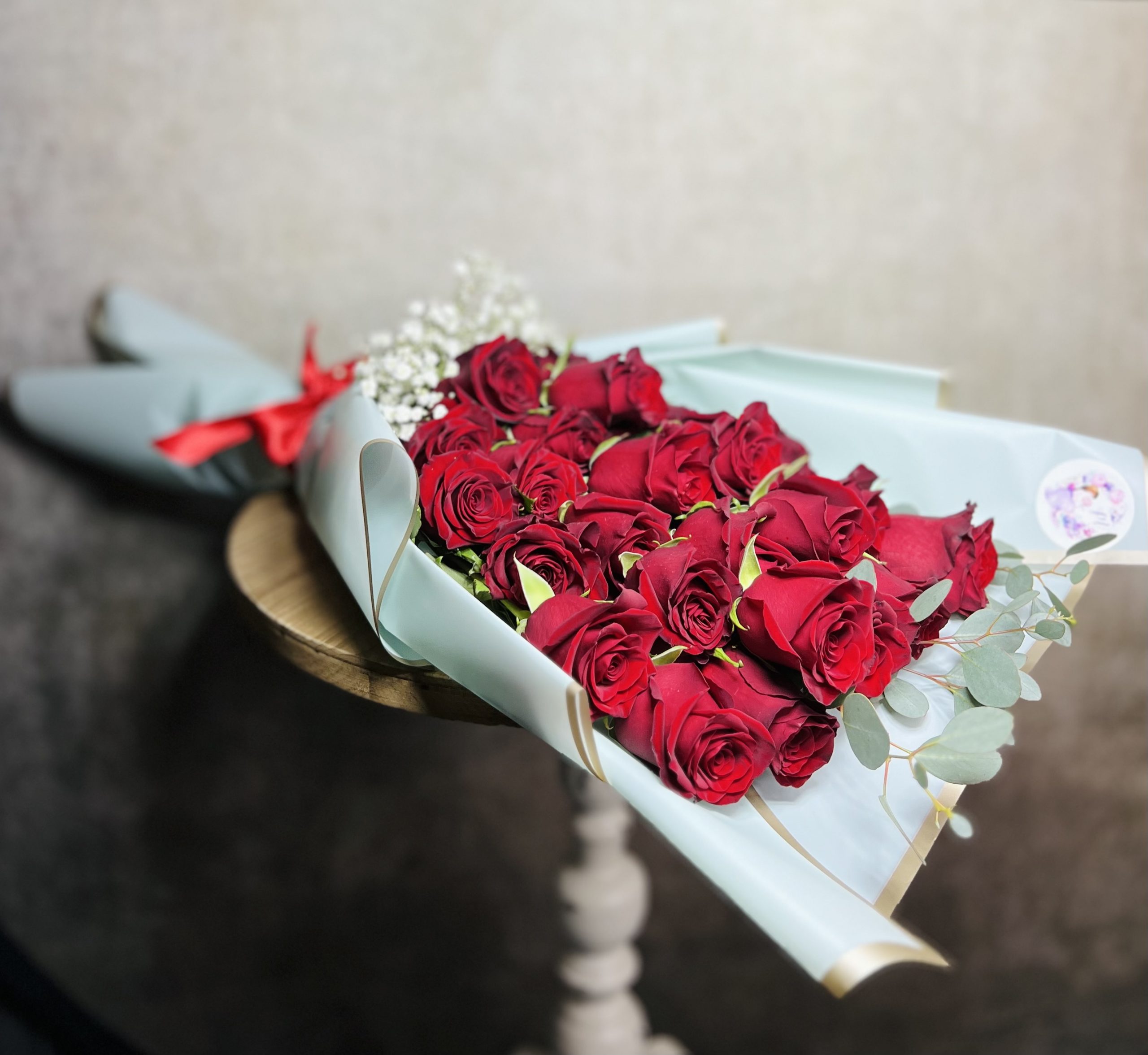Dozen Red Roses - Wrapped Bouquet in Derby, KS | Perfect Petals
